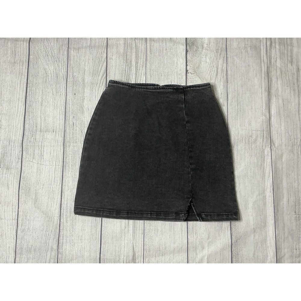 Wild‎ Fable Black Acid Wash Mini Skirt Women 00 GUC